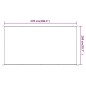 vidaXL Paravento Verticale Tortora 200x270 cm in Tessuto Oxford