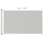 vidaXL Tenda Laterale Retrattile per Patio 220x300 cm Crema vidaXL Tenda Laterale Retrattile per Patio 220x300 cm Crema