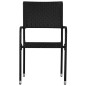 vidaXL Sedie da Pranzo da Esterni 4 pz in Polyrattan Nero vidaXL Sedie da Pranzo da Esterni 4 pz in Polyrattan Nero
