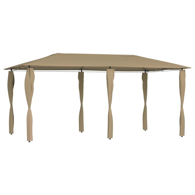 vidaXL Gazebo con Montanti Rivestiti 3x6x2,6 m Talpa 160 g/m² vidaXL Gazebo con Montanti Rivestiti 3x6x2,6 m Talpa 160 g/m²