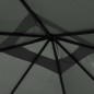 vidaXL Gazebo con Montanti Rivestiti 3x3x2,6 m Antracite 160 g/m² vidaXL Gazebo con Montanti Rivestiti 3x3x2,6 m Antracite 160 g/m²
