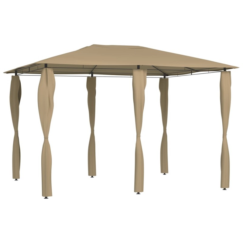 vidaXL Gazebo con Montanti Rivestiti 3x4x2,6 m Talpa 160 g/m² vidaXL Gazebo con Montanti Rivestiti 3x4x2,6 m Talpa 160 g/m²