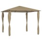 vidaXL Gazebo con Montanti Rivestiti 3x3x2,6 m Talpa 160 g/m² vidaXL Gazebo con Montanti Rivestiti 3x3x2,6 m Talpa 160 g/m²