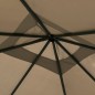 vidaXL Gazebo con Montanti Rivestiti 3x3x2,6 m Talpa 160 g/m² vidaXL Gazebo con Montanti Rivestiti 3x3x2,6 m Talpa 160 g/m²