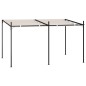vidaXL Gazebo con Tetto Retrattile 400x300x233 cm Crema vidaXL Gazebo con Tetto Retrattile 400x300x233 cm Crema