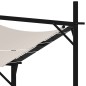 vidaXL Gazebo con Tetto Retrattile 400x300x233 cm Crema vidaXL Gazebo con Tetto Retrattile 400x300x233 cm Crema