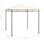 vidaXL Gazebo 3x3x2,7 m Crema 180 g/m² vidaXL Gazebo 3x3x2,7 m Crema 180 g/m²