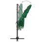 vidaXL Ombrellone a 4 Livelli con Palo in Alluminio Verde 250x250 cm vidaXL Ombrellone a 4 Livelli con Palo in Alluminio Verde 250x250 cm