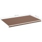 vidaXL Tessuto di Ricambio per Tenda da Sole Marrone 6x3,5 m vidaXL Tessuto di Ricambio per Tenda da Sole Marrone 6x3,5 m