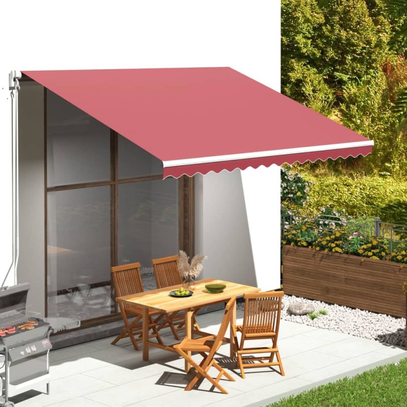 vidaXL Tessuto di Ricambio per Tenda da Sole Rosso Borgogna 4x3 m vidaXL Tessuto di Ricambio per Tenda da Sole Rosso Borgogna 4x3 m