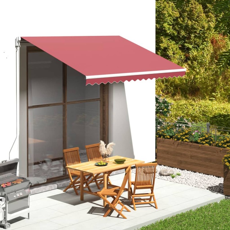 vidaXL Tessuto di Ricambio per Tenda da Sole Rosso Borgogna 3,5x2,5 m vidaXL Tessuto di Ricambio per Tenda da Sole Rosso Borgogna 3,5x2,5 m