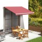 vidaXL Tessuto di Ricambio per Tenda da Sole Rosso Borgogna 3,5x2,5 m vidaXL Tessuto di Ricambio per Tenda da Sole Rosso Borgogna 3,5x2,5 m