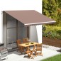 vidaXL Tessuto di Ricambio per Tenda da Sole Marrone 4x3 m vidaXL Tessuto di Ricambio per Tenda da Sole Marrone 4x3 m