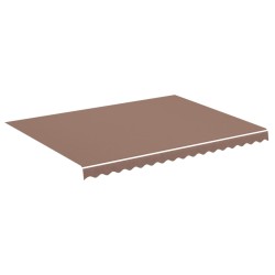 vidaXL Tessuto di Ricambio per Tenda da Sole Marrone 4x3 m