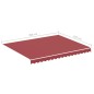 vidaXL Tessuto di Ricambio per Tenda da Sole Rosso Borgogna 3x2,5 m vidaXL Tessuto di Ricambio per Tenda da Sole Rosso Borgogna 3x2,5 m