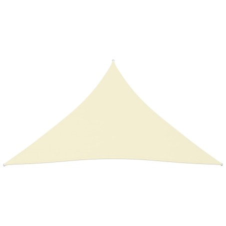 vidaXL Parasole a Vela in Tessuto Oxford Triangolare 6x6x6m Crema