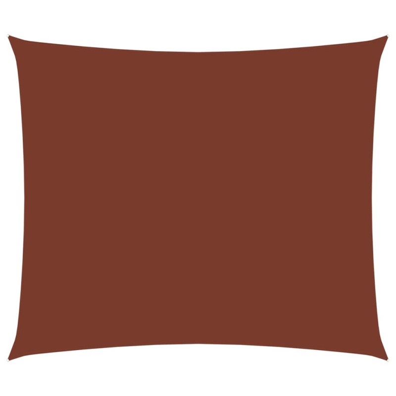 vidaXL Parasole a Vela Oxford Rettangolare 3x4,5 m Terracotta