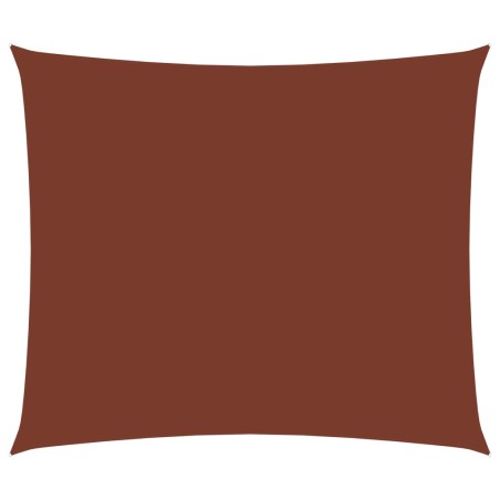 vidaXL Parasole a Vela Oxford Rettangolare 3x4,5 m Terracotta