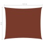 vidaXL Parasole a Vela Oxford Rettangolare 3x4,5 m Terracotta