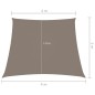 vidaXL Parasole a Vela in Tela Oxford a Trapezio 2/4x3 m Tortora vidaXL Parasole a Vela in Tela Oxford a Trapezio 2/4x3 m Tortora
