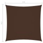 vidaXL Vela Parasole in Tela Oxford Quadrata 2x2 m Marrone vidaXL Vela Parasole in Tela Oxford Quadrata 2x2 m Marrone
