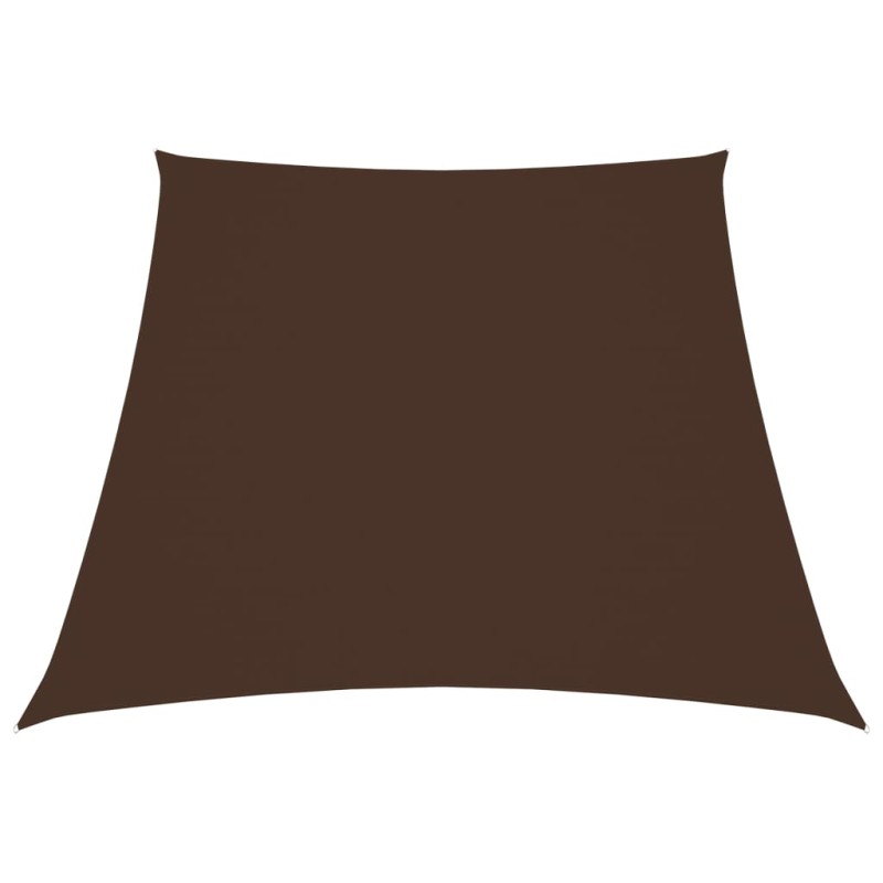 vidaXL Parasole a Vela in Tela Oxford a Trapezio 3/5x4 m Marrone vidaXL Parasole a Vela in Tela Oxford a Trapezio 3/5x4 m Marrone