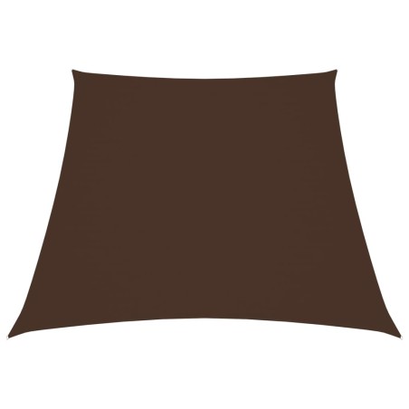 vidaXL Parasole a Vela in Tela Oxford a Trapezio 3/5x4 m Marrone