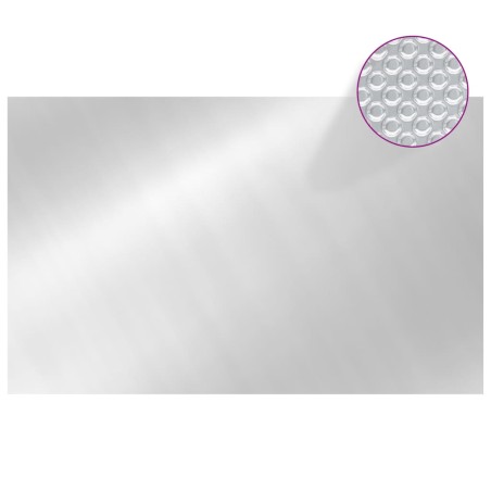 vidaXL Pellicola Solare Galleggiante Rettangolare Piscina 8x5m Argento