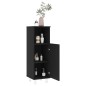vidaXL Set Mobili da Bagno 3 pz Nero in Truciolato vidaXL Set Mobili da Bagno 3 pz Nero in Truciolato