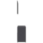 vidaXL Set Mobili da Bagno 3 pz Grigio in Truciolato vidaXL Set Mobili da Bagno 3 pz Grigio in Truciolato