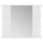 vidaXL Set Mobili da Bagno 4 pz Bianco in Truciolato vidaXL Set Mobili da Bagno 4 pz Bianco in Truciolato
