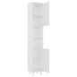 vidaXL Set Mobili da Bagno 4 pz Bianco in Truciolato vidaXL Set Mobili da Bagno 4 pz Bianco in Truciolato