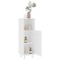 vidaXL Set Mobili da Bagno 3 pz Bianco in Truciolato vidaXL Set Mobili da Bagno 3 pz Bianco in Truciolato