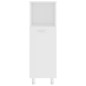 vidaXL Set Mobili da Bagno 3 pz Bianco in Truciolato vidaXL Set Mobili da Bagno 3 pz Bianco in Truciolato