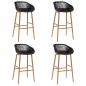 vidaXL Set da Bar 5 pz Bianco e Nero vidaXL Set da Bar 5 pz Bianco e Nero