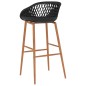 vidaXL Set da Bar 5 pz Bianco e Nero vidaXL Set da Bar 5 pz Bianco e Nero