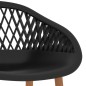 vidaXL Set da Bar 5 pz Bianco e Nero vidaXL Set da Bar 5 pz Bianco e Nero