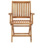 vidaXL Sedie da Giardino Pieghevoli 2 pz in Legno Massello di Teak
