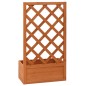 vidaXL Fioriera con Traliccio Arancione 50x25x90 cm Massello di Abete vidaXL Fioriera con Traliccio Arancione 50x25x90 cm Massello di Abete
