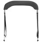 vidaXL Bimini di Prua con Tendalino a 2 Archi Antracite 180x130x110 cm vidaXL Bimini di Prua con Tendalino a 2 Archi Antracite 180x130x110 cm