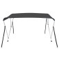 vidaXL Bimini di Prua con Tendalino a 3 Archi Antracite 183x180x137 cm vidaXL Bimini di Prua con Tendalino a 3 Archi Antracite 183x180x137 cm