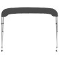 vidaXL Bimini di Prua con Tendalino a 3 Archi Antracite 183x180x137 cm vidaXL Bimini di Prua con Tendalino a 3 Archi Antracite 183x180x137 cm