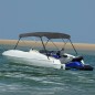 vidaXL Bimini di Prua con Tendalino a 3 Archi Antracite 183x140x137 cm vidaXL Bimini di Prua con Tendalino a 3 Archi Antracite 183x140x137 cm