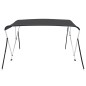 vidaXL Bimini di Prua con Tendalino a 3 Archi Antracite 183x140x137 cm vidaXL Bimini di Prua con Tendalino a 3 Archi Antracite 183x140x137 cm