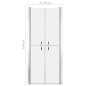 vidaXL Porta per Doccia in ESG Satinato 96x190 cm vidaXL Porta per Doccia in ESG Satinato 96x190 cm