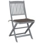 vidaXL Sedie da Giardino Pieghevoli 2pz con Cuscini in Massello Acacia vidaXL Sedie da Giardino Pieghevoli 2pz con Cuscini in Massello Acacia