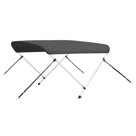 vidaXL Bimini di Prua con Tendalino a 2 Archi Antracite 180x150x110 cm