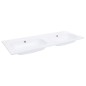 vidaXL Lavabo Doppio da Incasso 1205x460x145 mm in SMC Bianco vidaXL Lavabo Doppio da Incasso 1205x460x145 mm in SMC Bianco