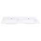 vidaXL Lavabo Doppio da Incasso 1205x460x145 mm in SMC Bianco vidaXL Lavabo Doppio da Incasso 1205x460x145 mm in SMC Bianco