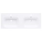vidaXL Lavabo Doppio da Incasso 1205x460x145 mm in SMC Bianco vidaXL Lavabo Doppio da Incasso 1205x460x145 mm in SMC Bianco